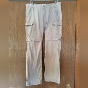 Field & Stream Men's Convertible Rip-stop Cargo Pants. Beige. 32x30